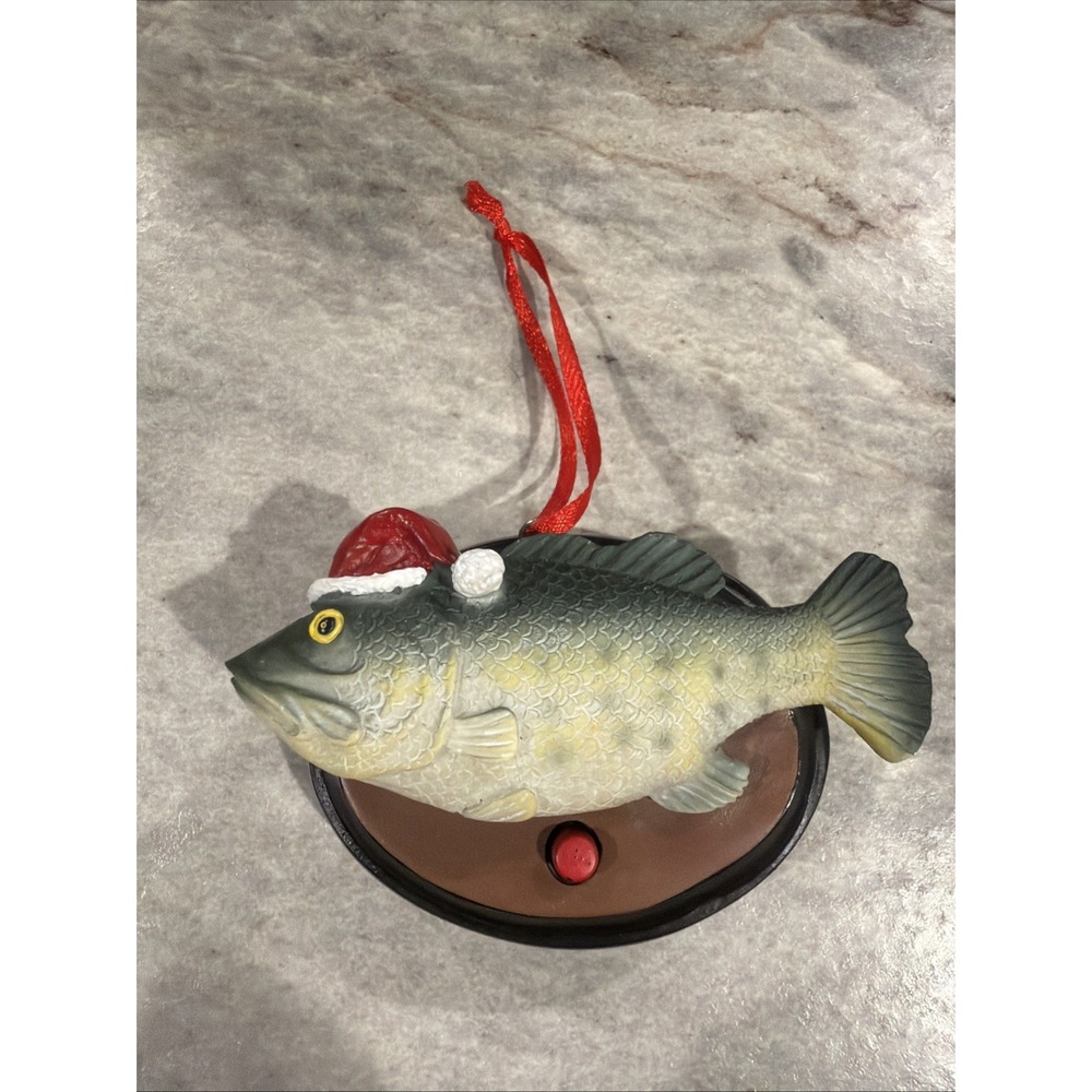 Gemma Big Mouth Billy Bass Christmas Ornament-Plays Jingle Bells-I Will Survive